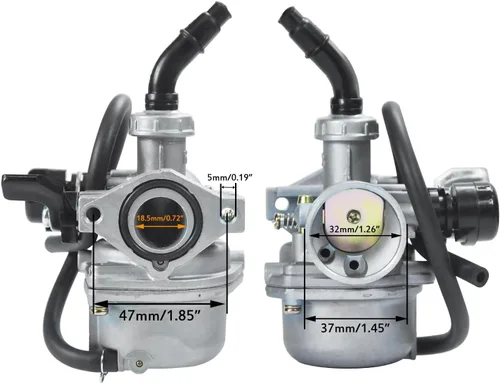 Vista 6 de HOLATO Kit de Carburador PZ19 Carb Filtro de Aire Línea de Combustible para 50cc 70cc 90cc 110cc 125cc Tao Tao GK110 Baja SSR Apollo Coolster Chino