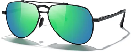 Vista 2 de MERRYS Lentes de sol clásicos Pilot para hombres y mujeres lentes de sol polarizados para conducción con lentes espejados protección UV 400 2283in