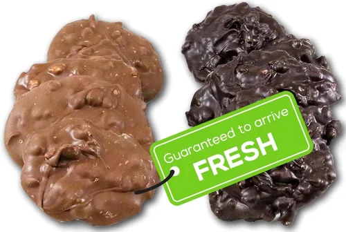 Vista 9 de US Sweets 75% racimos de macadamia de chocolate negro – Macademia cubierta de chocolate negro Regalo sabroso Hecho en pequeños lotes