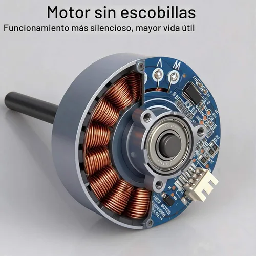 Vista 3 de Secador de pelo profesional con capucha, con panel de control táctil inteligente, ajustes de 8 velocidades de 1000 W, funciones de iones negativos