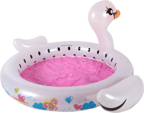Vista 2 de BANZAI Piscina Swan Splash, Multicolor