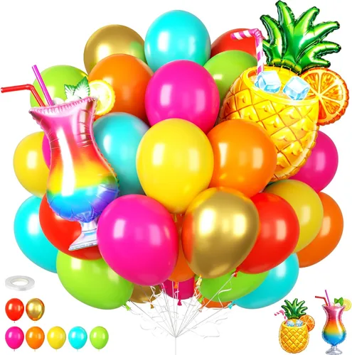 Vista 21 de Globos azules y negros, 35 unidades, globos de látex azul oscuro, negro y plateado con confeti plateado para cumpleaños, baby shower, bodas