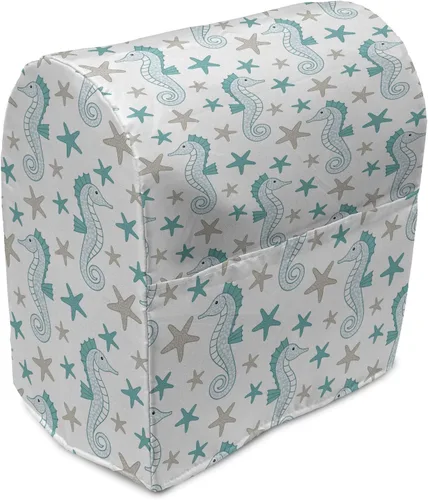Vista 65 de Ambesonne Funda moderna para batidora, patrón de estrellas pequeñas como diamantes para la oficina en casa, arte contemporáneo, organizador