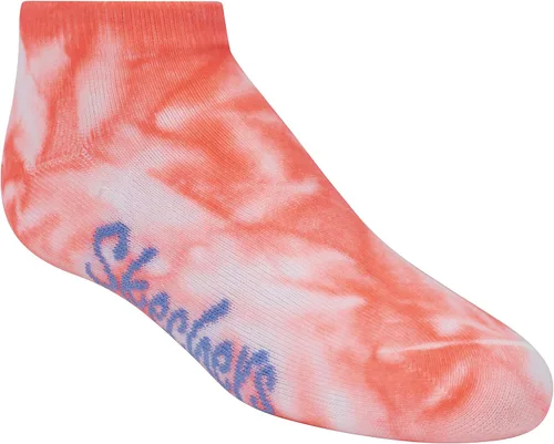 Vista 2 de Skechers Pack de 6 calcetines de corte bajo para niñas + 3 lazos para el cabello