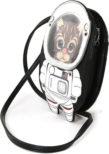 Vista 2 de Bolso bandolera Astronaut Cat