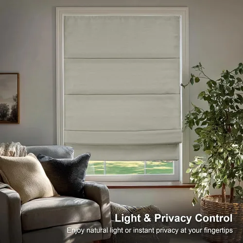 Vista 3 de CHICOLOGY - Persianas romanas para ventanas, persianas opacas, tratamientos de ventana, persianas de ventana para el hogar, 23 pulgadas de ancho x