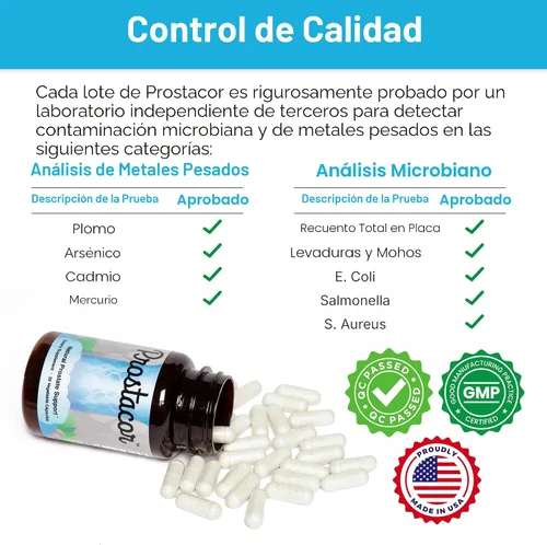 Vista 7 de Prostacor - Suplemento Natural para el Apoyo de la Próstata - Sin GMO, Vegano, Sin Gluten Supports Healthy Urine Flow, Fewer Urges, Bladder