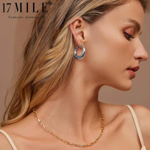 Vista 5 de Juego de 12 pares de aretes de aro de oro para mujer, chapados en oro de 14 quilates, ligeros, trenzados, gruesos, paquete para regalo