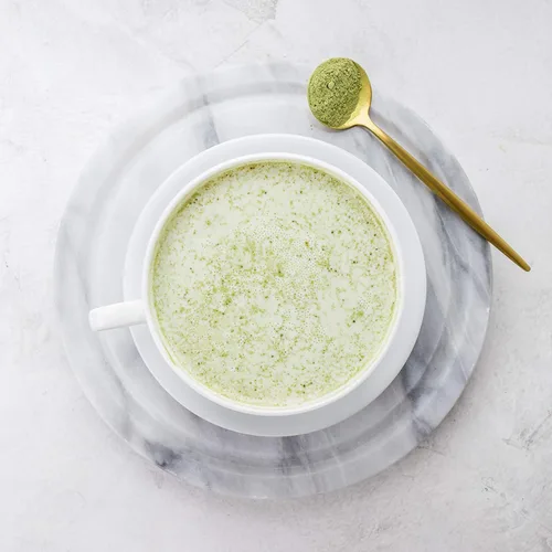 Vista 6 de Polvo de té blanco matcha, puro 1 oz, el primer sorbo de té, The Spice Hut