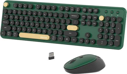 Vista 9 de Coloridos teclados inalámbricos de computadora y mouse combinados