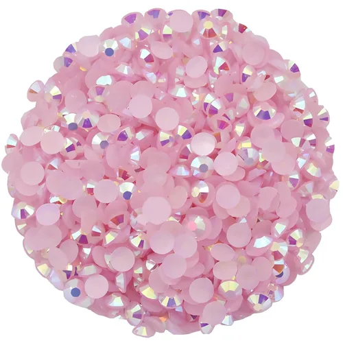 Vista 31 de 4500 diamantes de imitación SS6 de 0.079 in AB con parte trasera plana para uñas, manualidades, gemas redondas de brillo, cristales para bricolaje