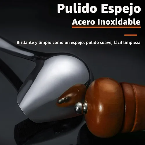Vista 4 de Cucharón de salsa con boquilla de vertido, cucharón de salsa de mango largo de 10.6 pulgadas, cuchara de acero inoxidable para salsas, salsas