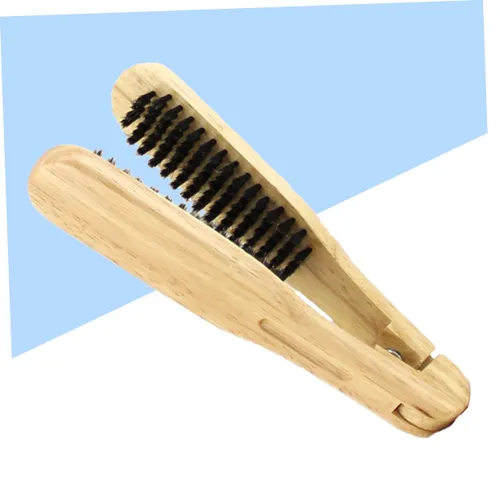 Vista 4 de 2 peines alisadores de cabello para mujer, pinza para el cabello, cepillo para enderezar el cabello, cepillo para enderezar el cabello, peine