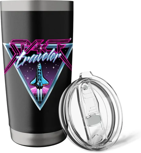 Vista 5 de NASA Iconic Space Traveler Retro 80's Vibes Big Chest Poster Stainless Steel Insulated Tumbler