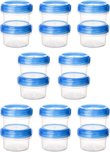 Vista 12 de Recipientes para aderezo de ensalada, [8 unidades x 2 onzas] reutilizables, fáciles de abrir, aderezo, condimento, salsa, recipientes para dip