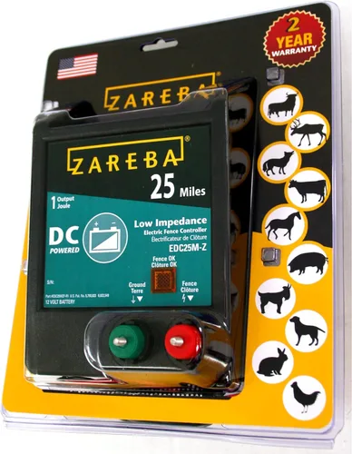 Vista 8 de Zareba EDC25M-Z Cargador eléctrico de valla de baja impedancia con pilas de 25 millas