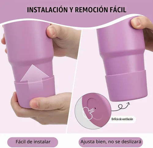 Vista 5 de Botas para vasos Stanley de 14 onzas, bota de silicona para Stanley Quencher de 14 onzas, accesorio protector inferior para vaso Stanley de 14 onzas