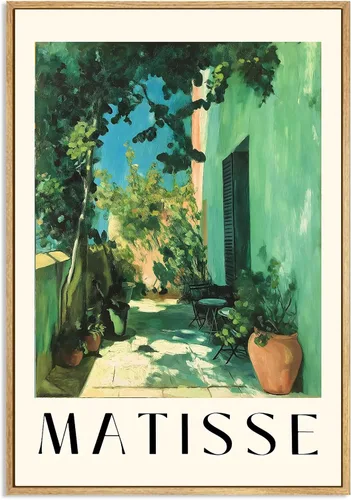 Vista 11 de Henri Matisse - Póster de pared con diseño de perro negro en la bañera, diseño vintage estético de animales, divertido arte de pared para baño