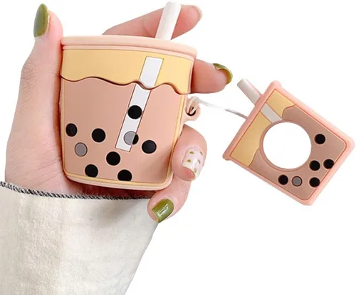 Vista 10 de UnnFiko Funda para Airpods Pro, funda protectora de silicona suave de dibujos animados 3D, linda funda creativa de carga para Airpods Pro con Z Huevo