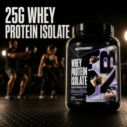 Vista 2 de NutraBio - 100% Aislado de proteína de suero de leche