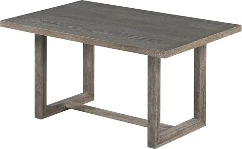 Vista 8 de Merax Juego de mesa de comedor retro de 60 pulgadas, mesa de cocina rectangular de madera con 4 sillas tapizadas y 1 banco para comedor y cocina Gris