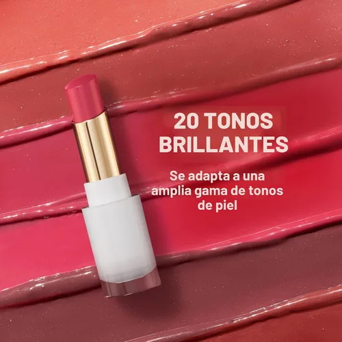 Vista 8 de REVLON Bálsamo Súper Lustroso con Brillo Cristalino, Bálsamo Labial Hidratante con Color con Ácido Hialurónico, Aloe y Cuarzo Rosa, 001 Cuarzo