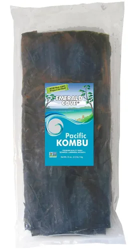 Vista 11 de Kombu Emerald Cove Silver Grade, algas marinas secas, bolsa de 1.76 onzas