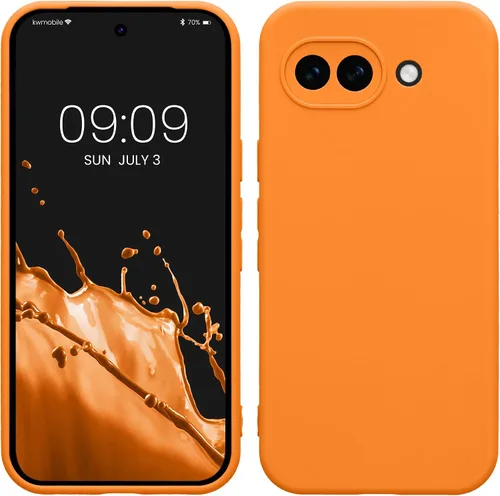 Vista 257 de kwmobile Funda compatible con Google Pixel 9 - Funda protectora delgada de TPU para teléfono - Acabado mate suave - Piedra antigua