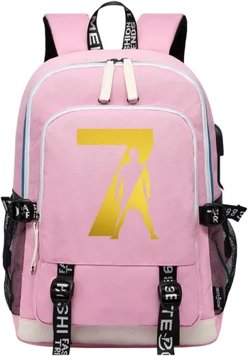 Vista 30 de Soccer Player 7 Mochila deportiva multifunción para viajes, portátil, para fanáticos del fútbol, para hombres y mujeres, negro - 2, Tamaño único