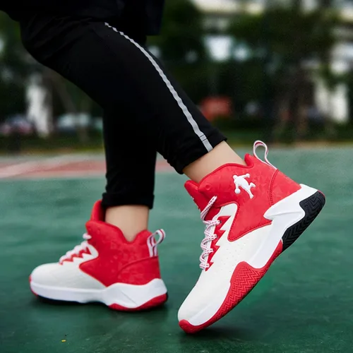 Vista 5 de Ucilxi Nuevos zapatos de baloncesto de moda antideslizantes resistentes al desgaste para niños