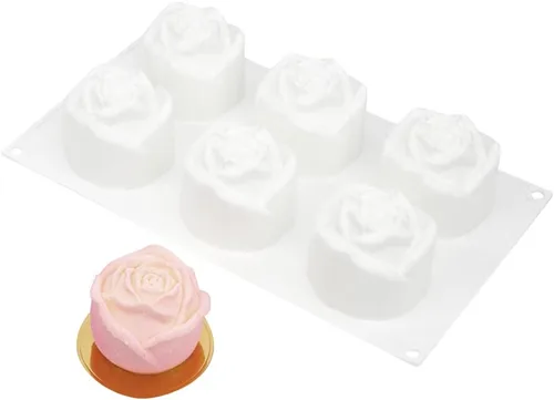 Vista 31 de Restaurantware -Molde de bola de 8 cavidades de pastelería, 1 molde de chocolate listo para horno - Molde de silicona blanca flexible, congelable