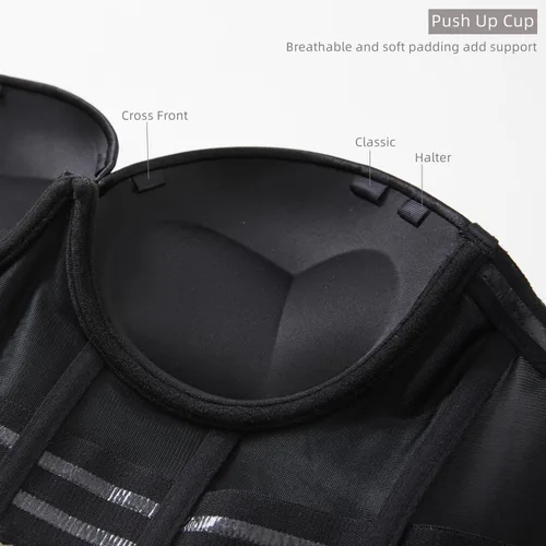 Vista 4 de SEA BBOT Sujetador sin tirantes antideslizante con espalda baja para mujer, brasier con efecto push up multisentido