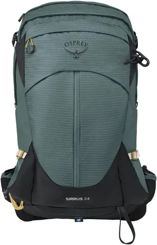 Vista 21 de Osprey Sirrus 24L Mochila de senderismo para mujer, Púrpura Elderberry/Chiru Tan