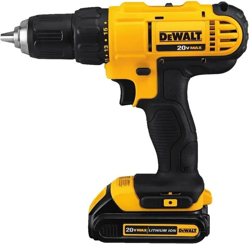 Vista 2 de DeWalt DCD771 C2 20 V max Lithium-Ion, inalámbrico 1/2 pulgada. Kit taladro compacto con dcs391b 20-volt Max Li-Ion sierra circular