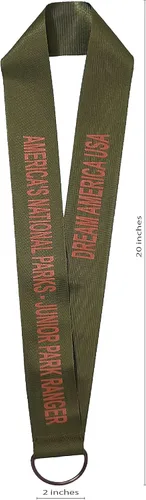 Vista 8 de National Park Junior Ranger - Cordón de exhibición con tubo de almacenamiento, organizador de aventura para insignias, alfileres y parches, diseñado