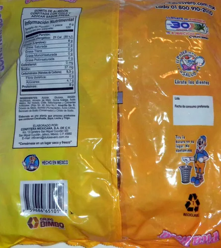 Vista 3 de Vero Pica Fresa Gomitas Enchiladas Hot Straberry Flavored Gummies 100 Pcs Selladas