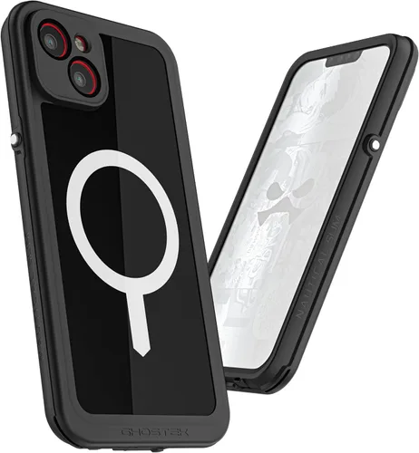 Vista 2 de Ghostek NAUTICAL funda delgada para iPhone 14 Plus a prueba de golpes impermeable con protector de pantalla y imán MagSafe con carga inalámbrica