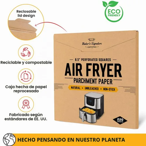 Vista 6 de Forros de vapor de bambú de 8.5 pulgadas, 220 hojas de papel pergamino