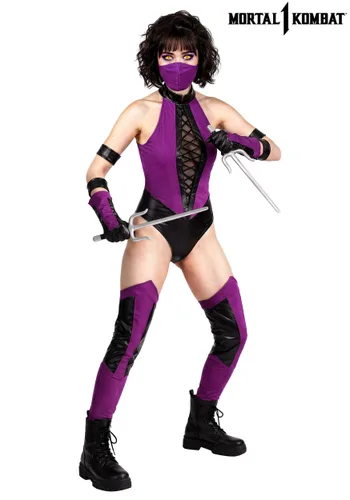 Vista 6 de Disfraz de Mujer Mileena Mortal Kombat Multicolor