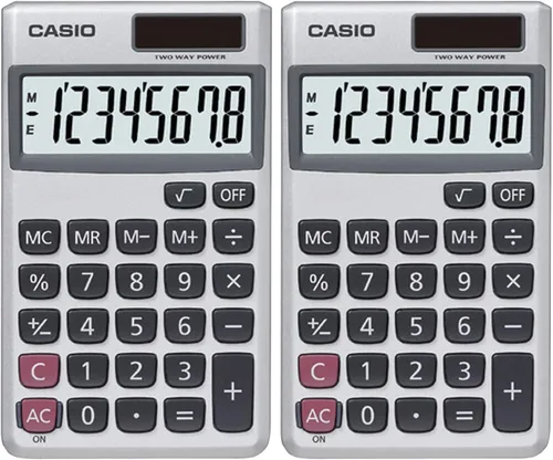 Vista 3 de Casio SL-300SV Calculadora de escritorio de función estándar Uso general Pantalla grande de 8 dígitos Tamaño de bolsillo Funciones