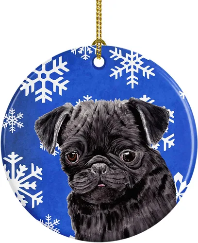 Vista 276 de Caroline's Treasures Cavalier Spaniel - Adorno de cerámica para colgar en el árbol de Navidad, para el hogar, Navidad, fiestas, regalo, 3 pulgadas