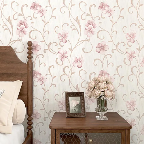 Vista 12 de WESTICK Papel tapiz autoadhesivo con diseño floral de rosas rosadas, autoadhesivo, extraíble, para paredes decorativas, dormitorio, baño