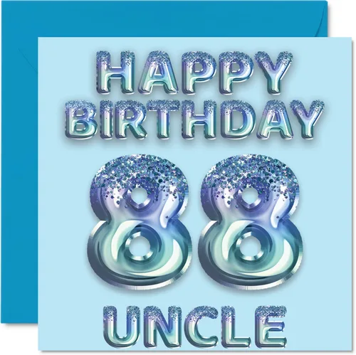 Vista 292 de Stuff4 Tarjeta de primer cumpleaños para niños, globo de fiesta con purpurina azul, tarjetas de feliz cumpleaños para niño de 1 año, nieto, hijo, 57