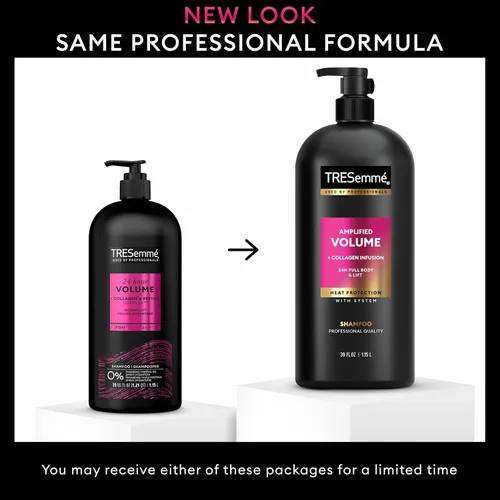 Vista 3 de TRESemmé Champú Volumen 24 Horas con Bomba Para Cabello Fino Formulado Con Tecnología Pro Style 39 Fl Oz