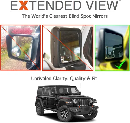 Vista 9 de Espejos de punto ciego personalizados - Compatibles con Jeep Wrangler 2018-Actual espejos de punto ciego compatibles con Jeep Wrangler JL