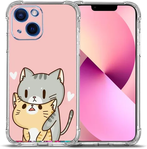Vista 7 de Funda para iPhone 13 Pro Max, protección contra caídas de flores de mariposa azul, rosa, a prueba de golpes, carcasa protectora de cuerpo completo