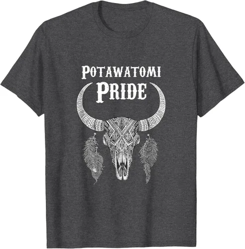 Vista 36 de Potawatomi Pride Tribe Native American Indian Buffalo Camiseta