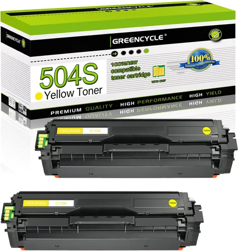 Vista 10 de GREENCYCLE 504S CLT-504S - Juego de 4 cartuchos de tóner K/C/M/Y compatibles con Samsung CLT-504S CLT504S CLT-K504S para Xpress C1860FW C1810W Cian