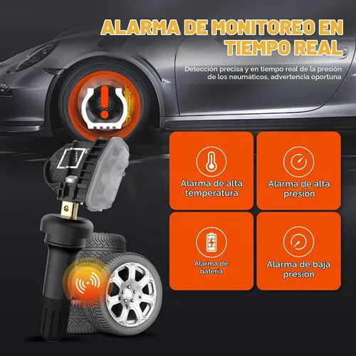 Vista 7 de Sensor TPMS, sistema de monitor de presión de neumáticos de 315 Mhz