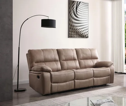 Vista 21 de Betsy Furniture 8007 - Juego de sofá reclinable de microfibra para sala de estar (Gris, Sofá + Sillón reclinable)
